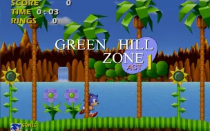 Download Video: 【同人优质游戏】索尼克1HD演示版（Sonic 1 HD Demo）全流程通关