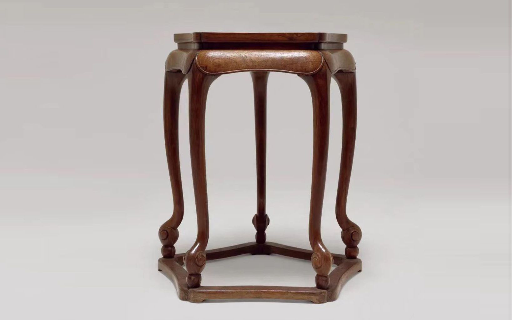 犀牛建模中式古典家具黄花梨葵口香几(三)