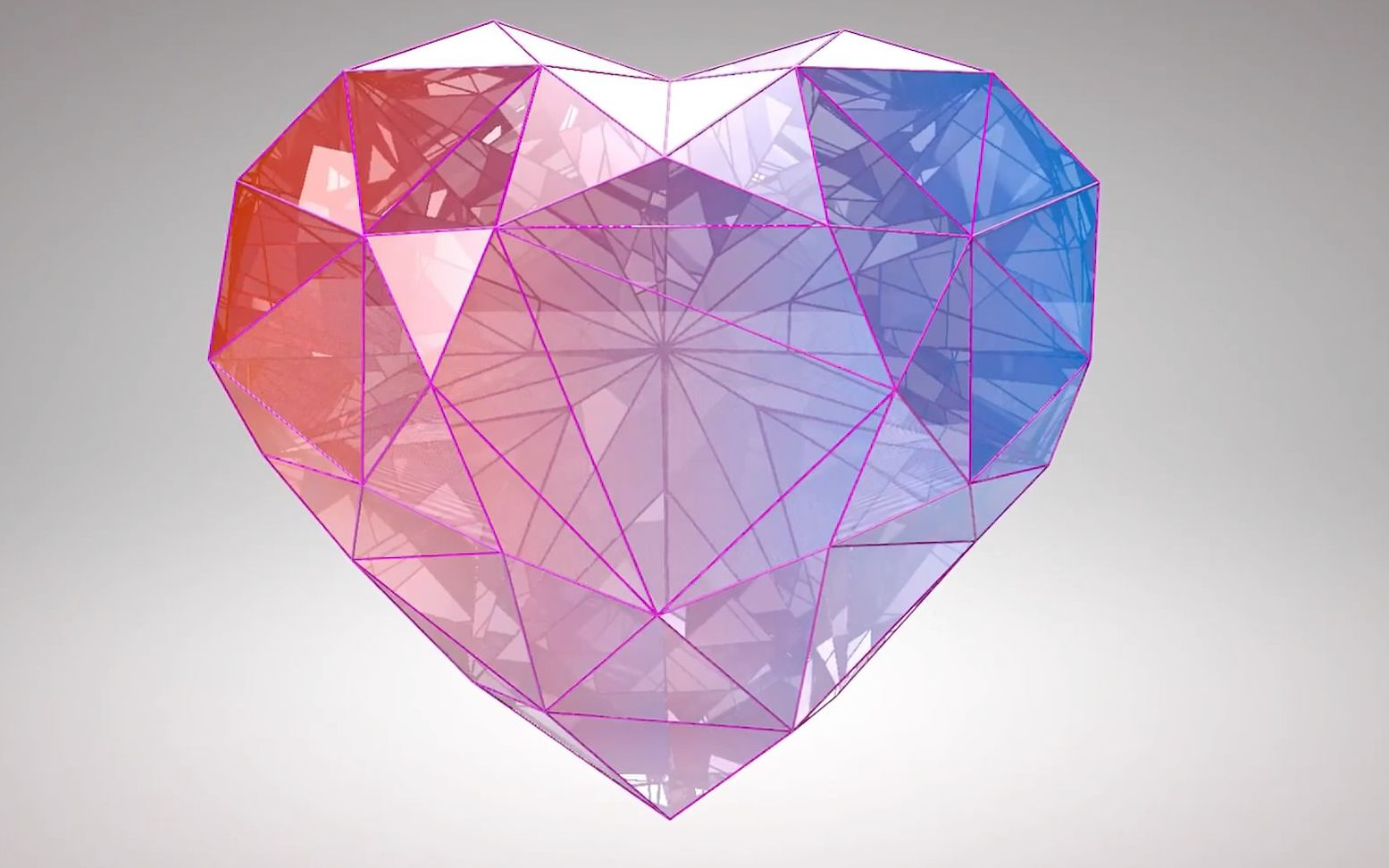 cinema 4d c4d教程 c4d软件渲染一个低多边形爱心模型视频教程讲解