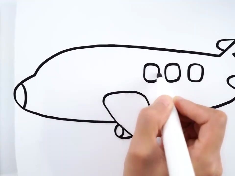 怎样画飞机简笔画图片