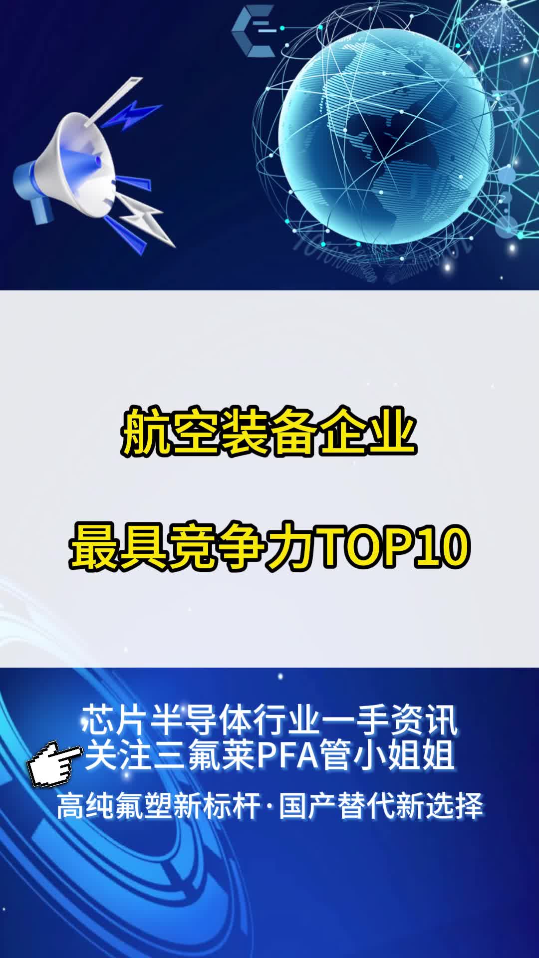 航空装备企业最具竞争力TOP10哔哩哔哩bilibili