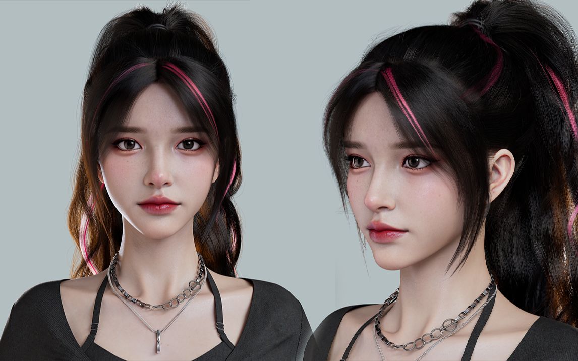 【zbrush人物建模】机车少女角色雕刻/上色零基础雕刻方法与技巧-3d