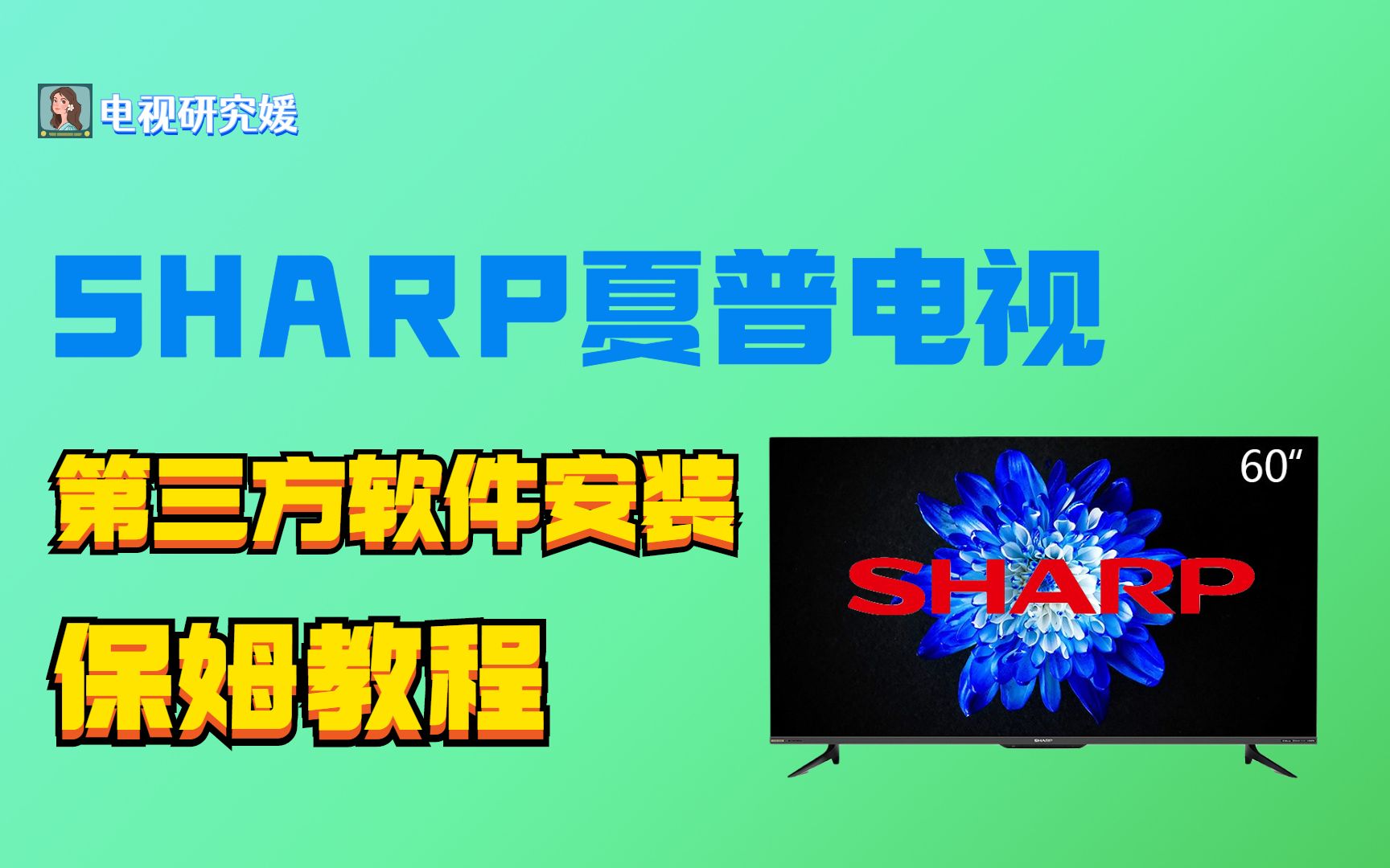 夏普电视第三方软件安装教程,亲测只能U盘安装!