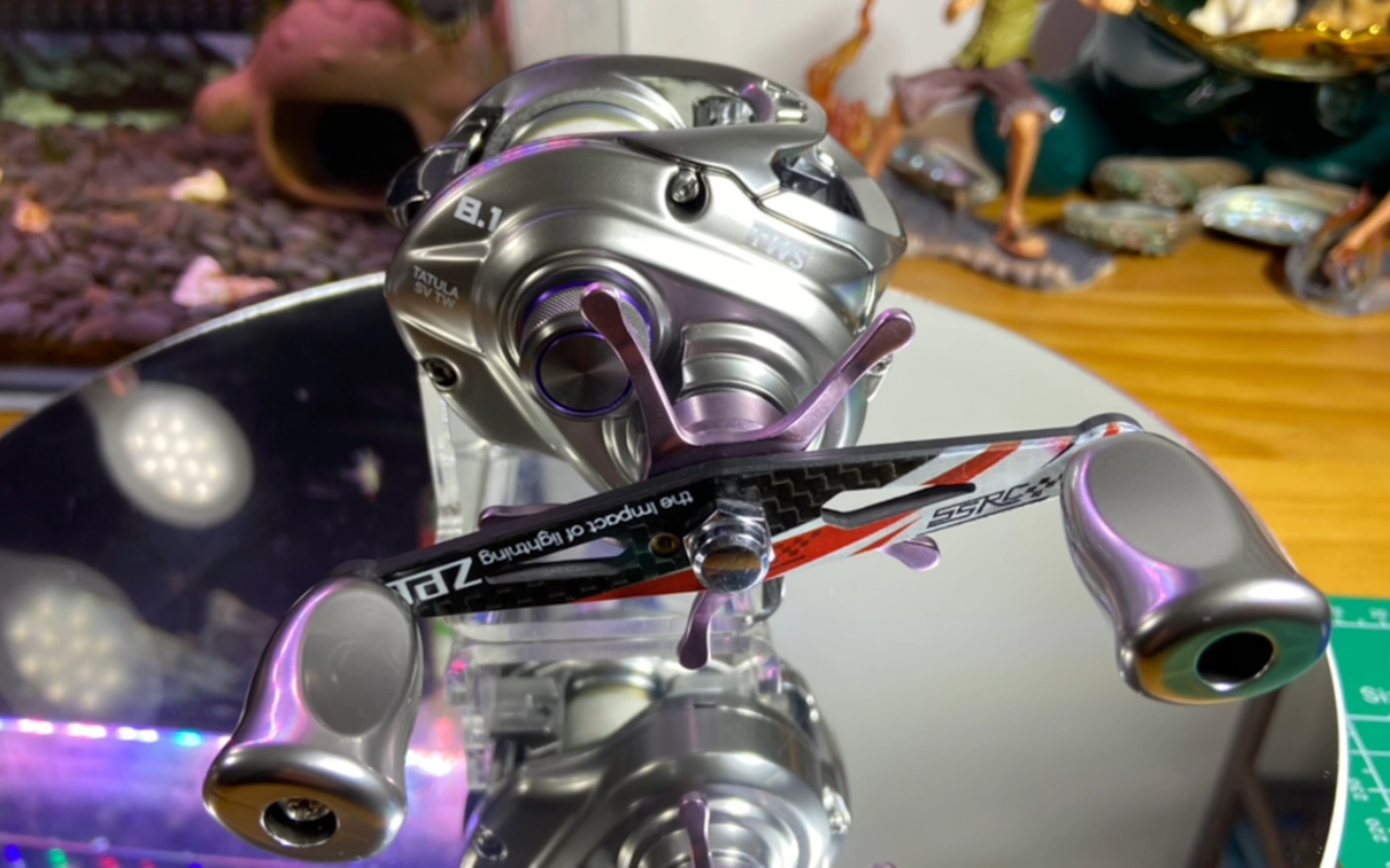 路亚水滴轮改色-达瓦蜘蛛sv-烤漆电镀银