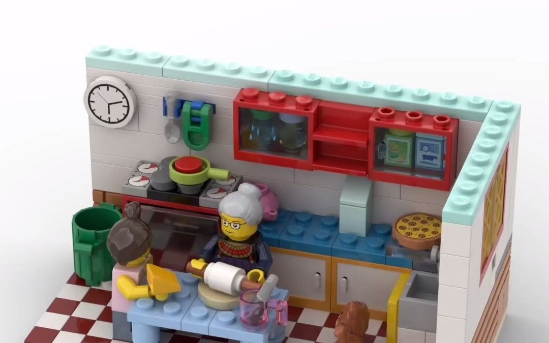 乐高moc一个厨房_哔哩哔哩_bilibili