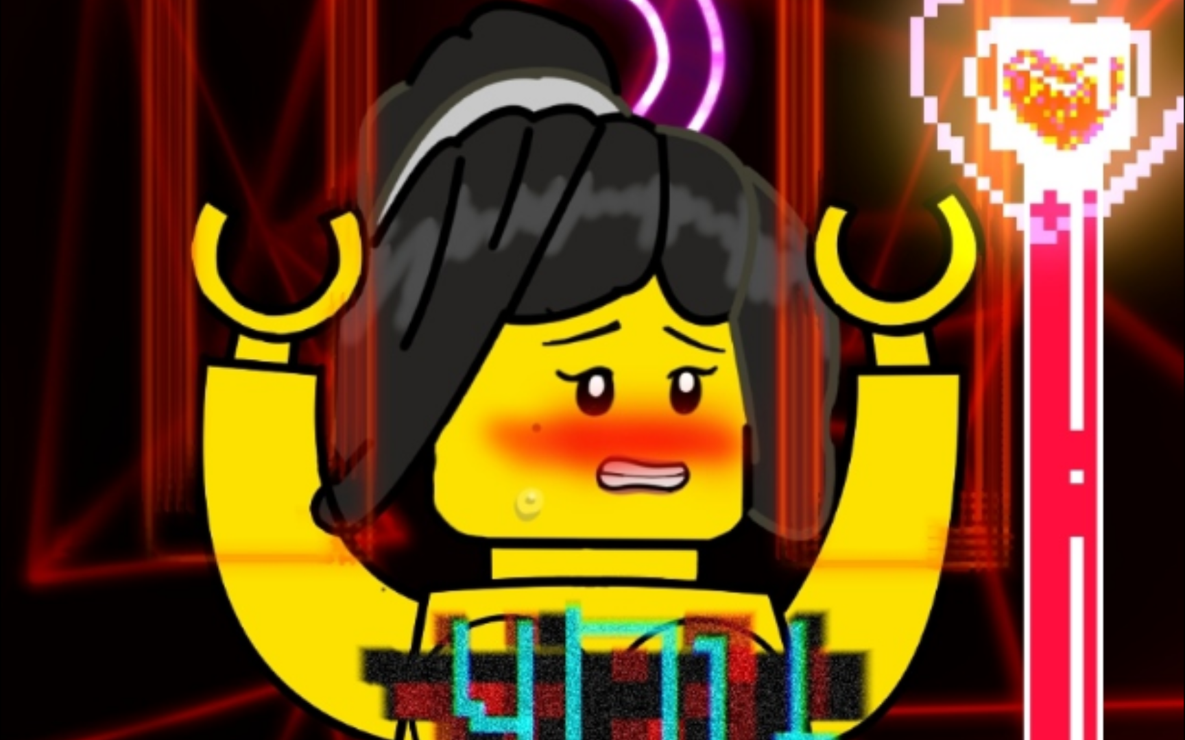 乐高幻影忍者妮雅小动画,拍了3小时脑袋做的