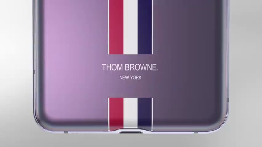 samsungxthombrowne全新联名折叠手机galaxyzflip广告