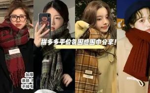 Télécharger la video: 拼多多保暖又平价的氛围感围巾分享！