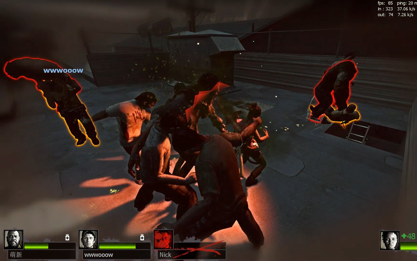 求生之路2药抗葫芦娃版的被团灭