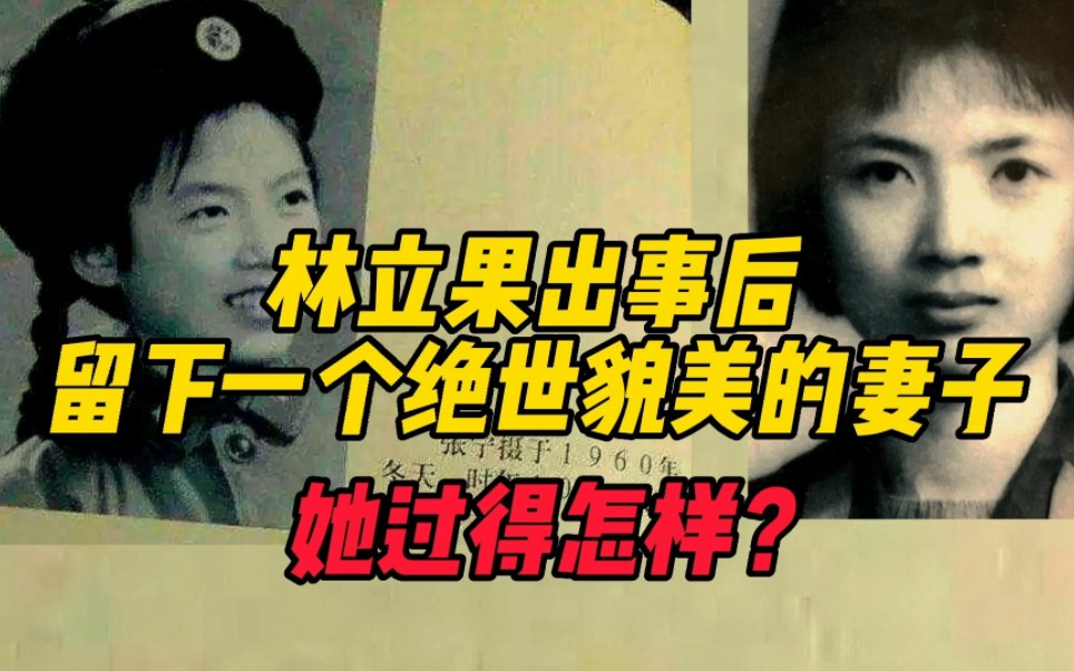 林立果出事后,留下一个绝世貌美的妻子,她后来过得怎样?哔哩哔哩bilibili