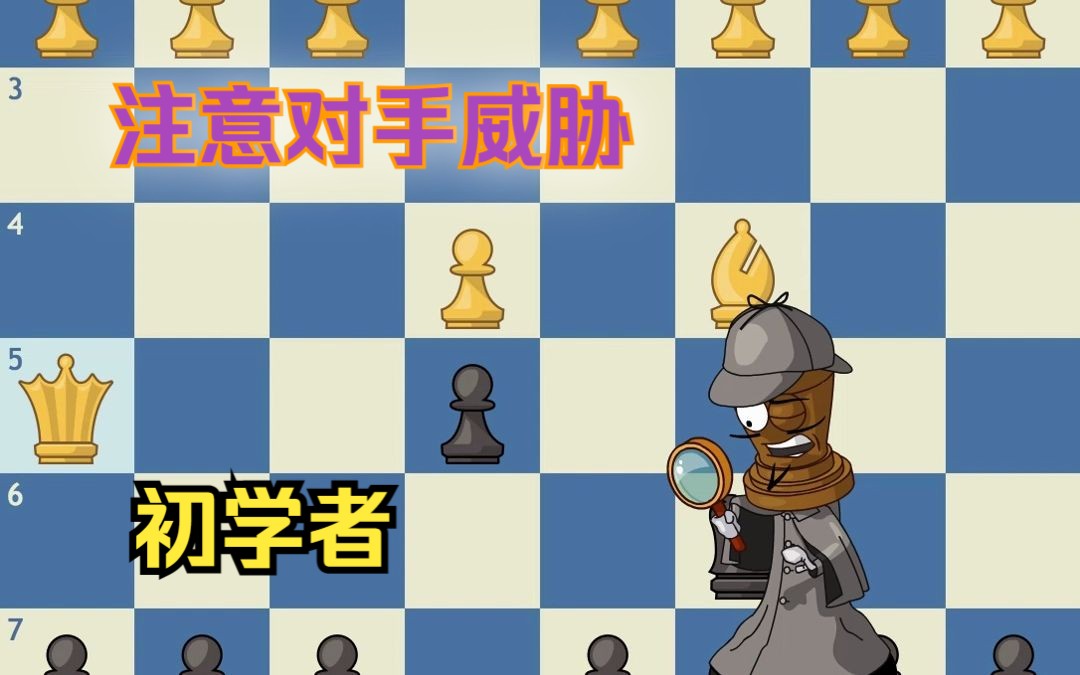 [国际象棋]入门教程  注意你的对手!  初学者教程