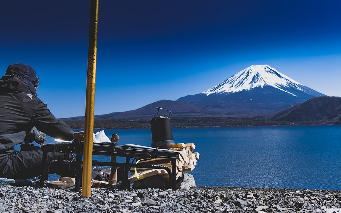 [图]摇曳露营△圣地巡礼 本栖湖浩庵露营地露营 [伊豆的垂钓]