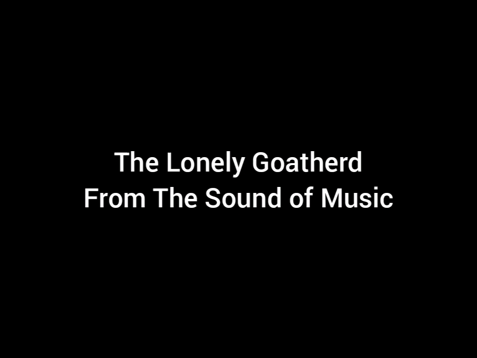 [图]《孤独的牧羊人》The Lonely Goatherd