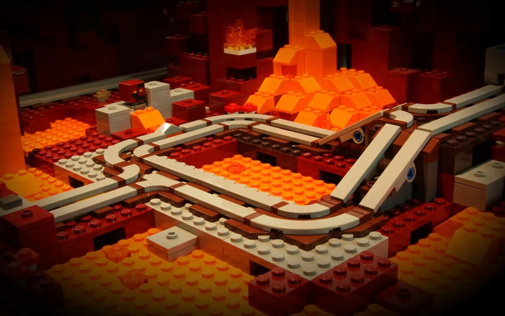 乐高我的世界21130地下铁路 定格动画【乐高官方油管视频搬运】