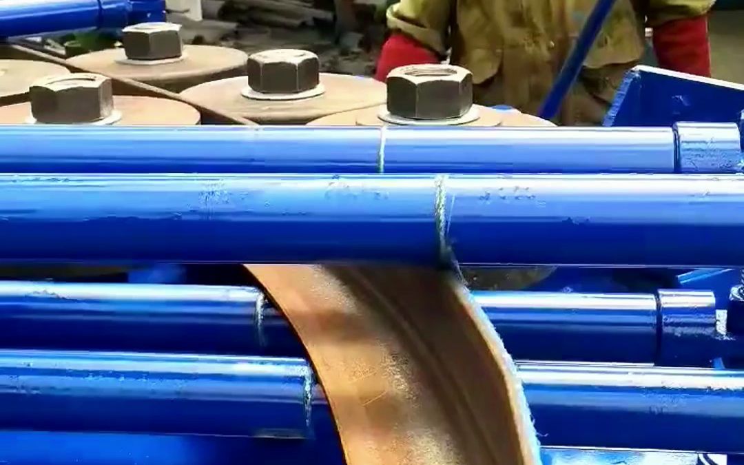 桥梁吊篮75角钢内卷弯圆机,100*63角钢卷圆机,75*8角钢弯圆机,100*10