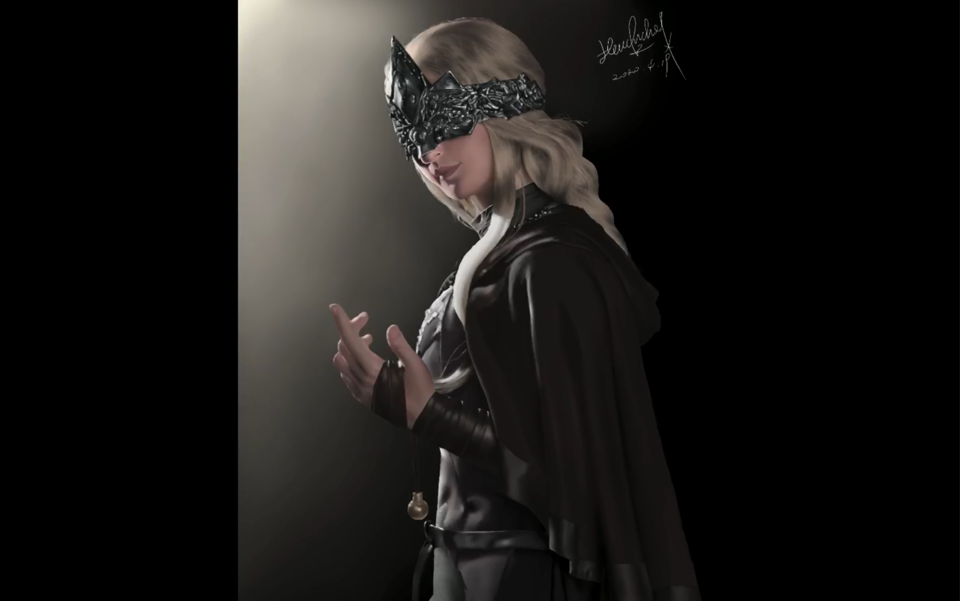 procreate骚年传火么防火女firekeeper绘画过程