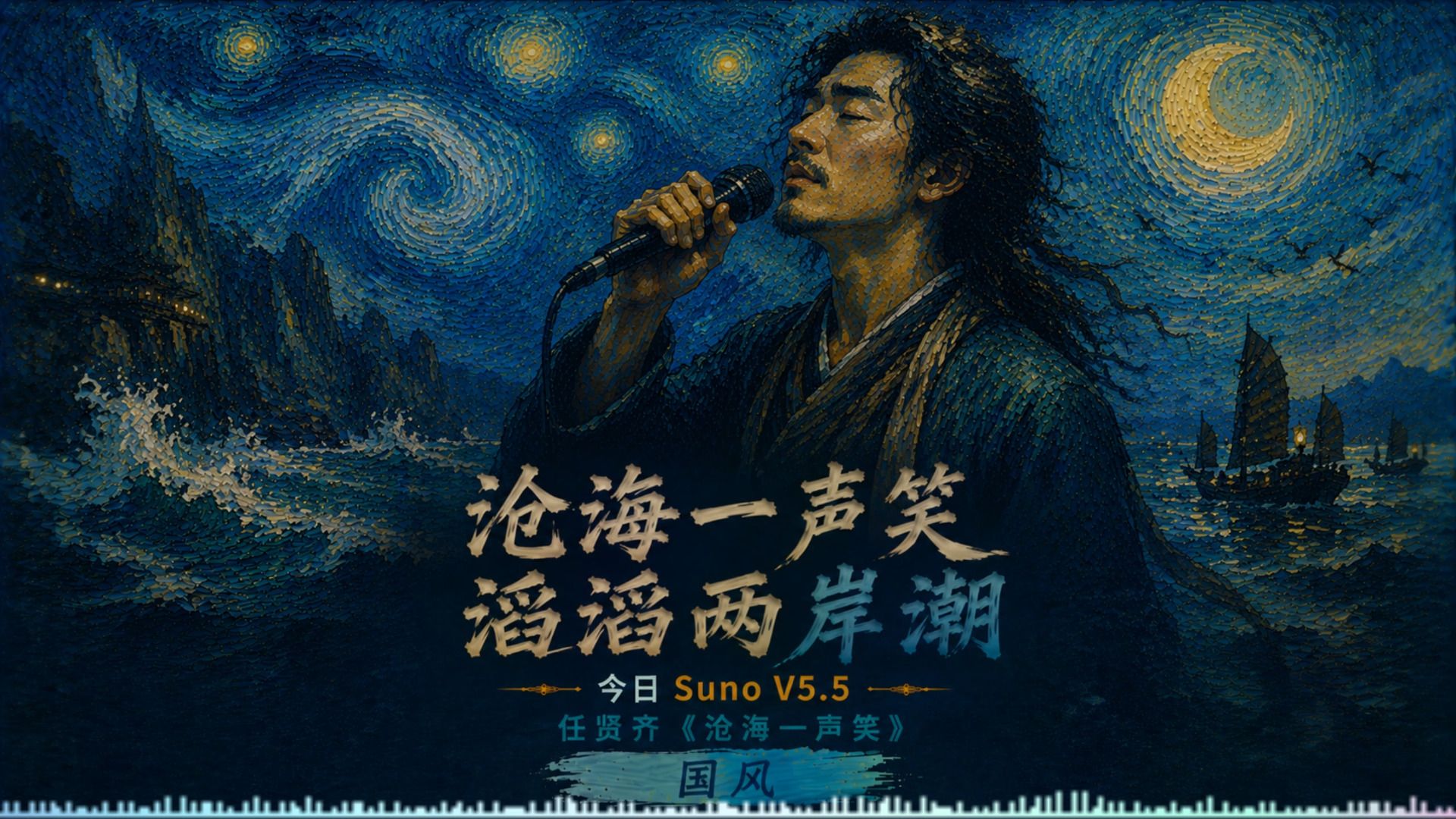 江湖不是打打杀杀，当东方不败遇见令狐冲，江湖只剩一声笑｜Suno AI任贤齐《沧海一声笑》新国风版
