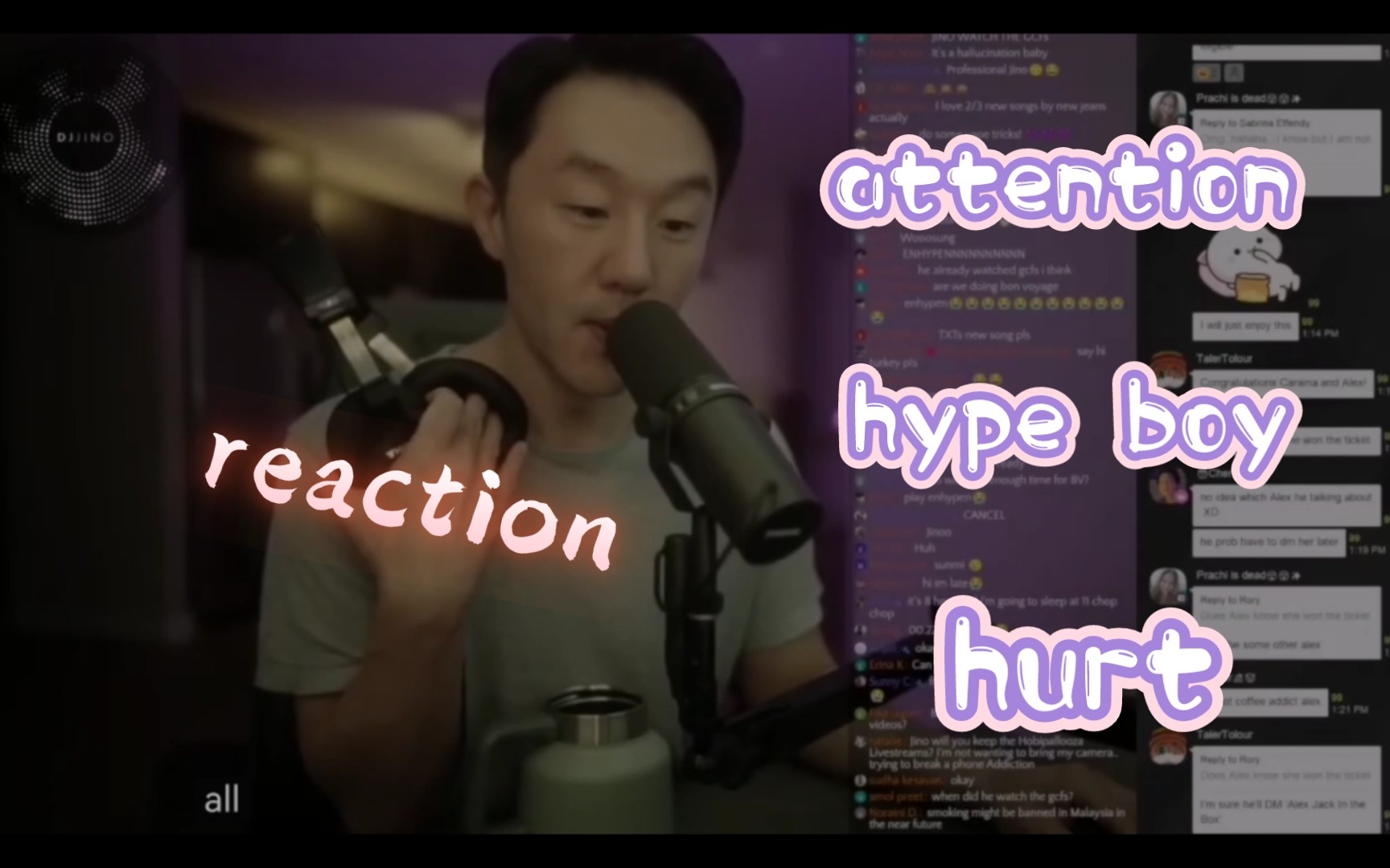 [英字]DJ JINO reaction new jeans attention + hype boy + hurt哔哩哔哩bilibili