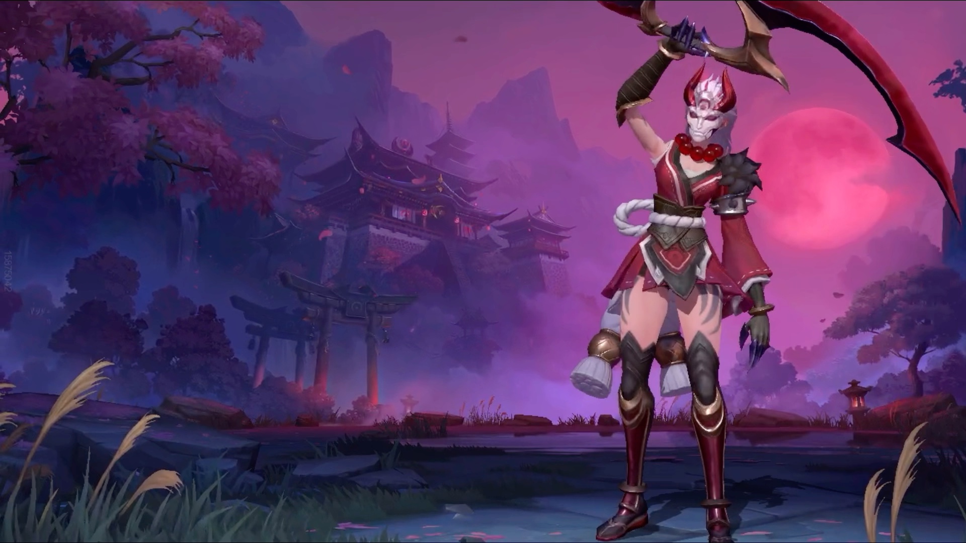 猩红皎月,真的好美