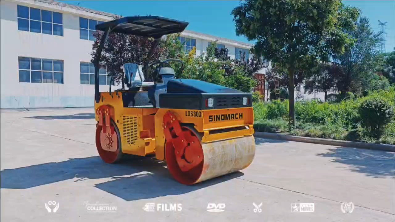 出口型三吨双钢轮振动压路机