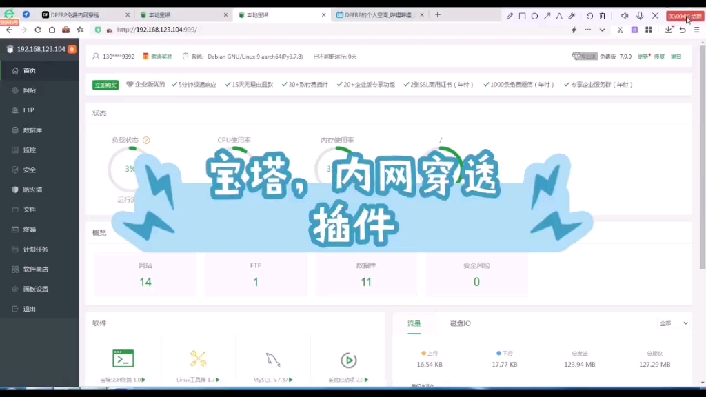 宝塔安装frp免费内网穿透(插件)哔哩哔哩bilibili