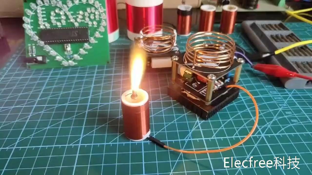 等离子蜡烛hfsstc特斯拉线圈高频等离子体