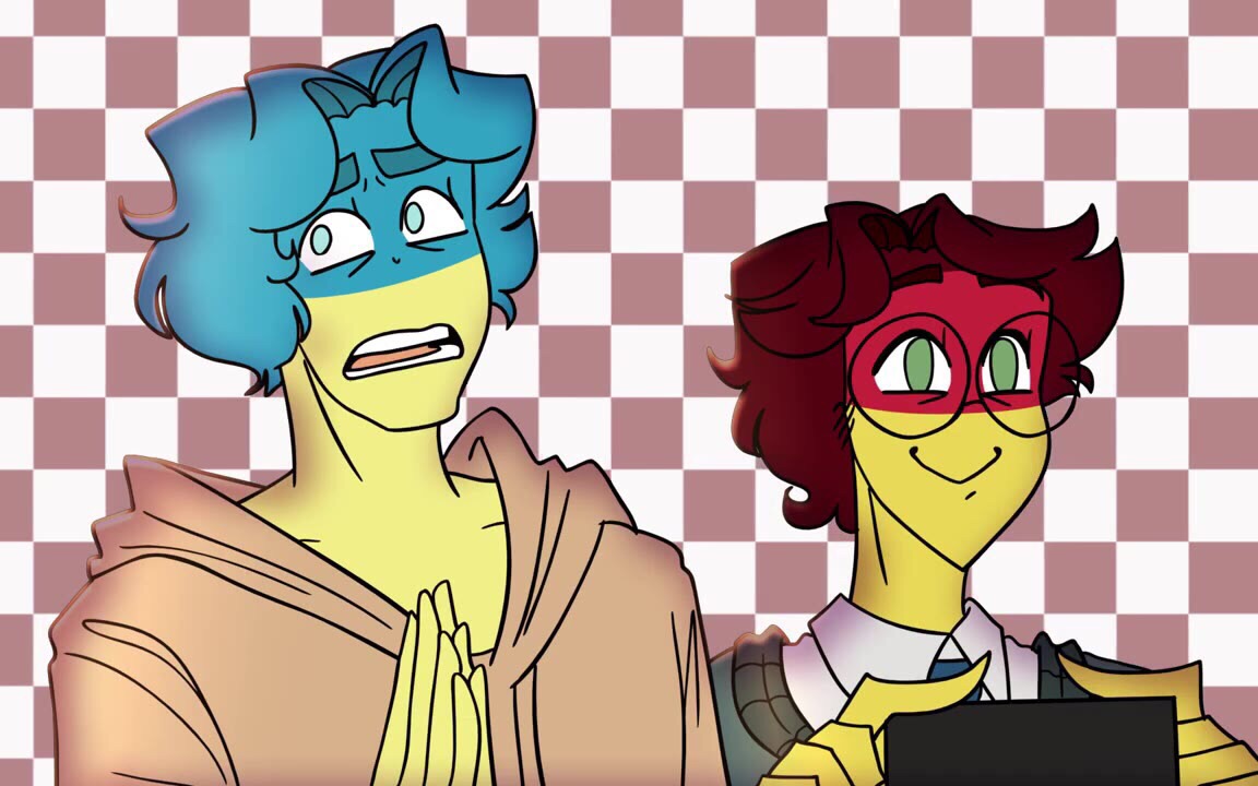 dude no, you gotta go like aye countryhumans animation(俄德)