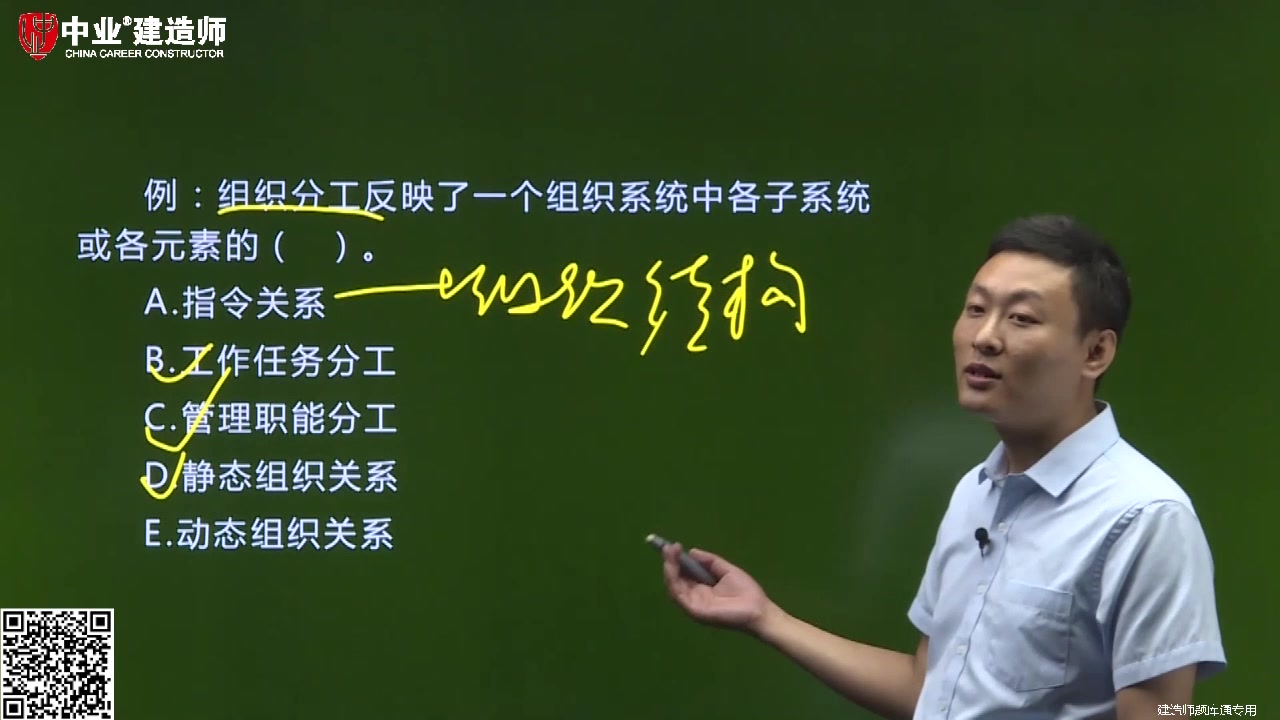 2019年一级建造师项目管理:组织论与组织工具(中业缴广才)哔哩哔哩bilibili