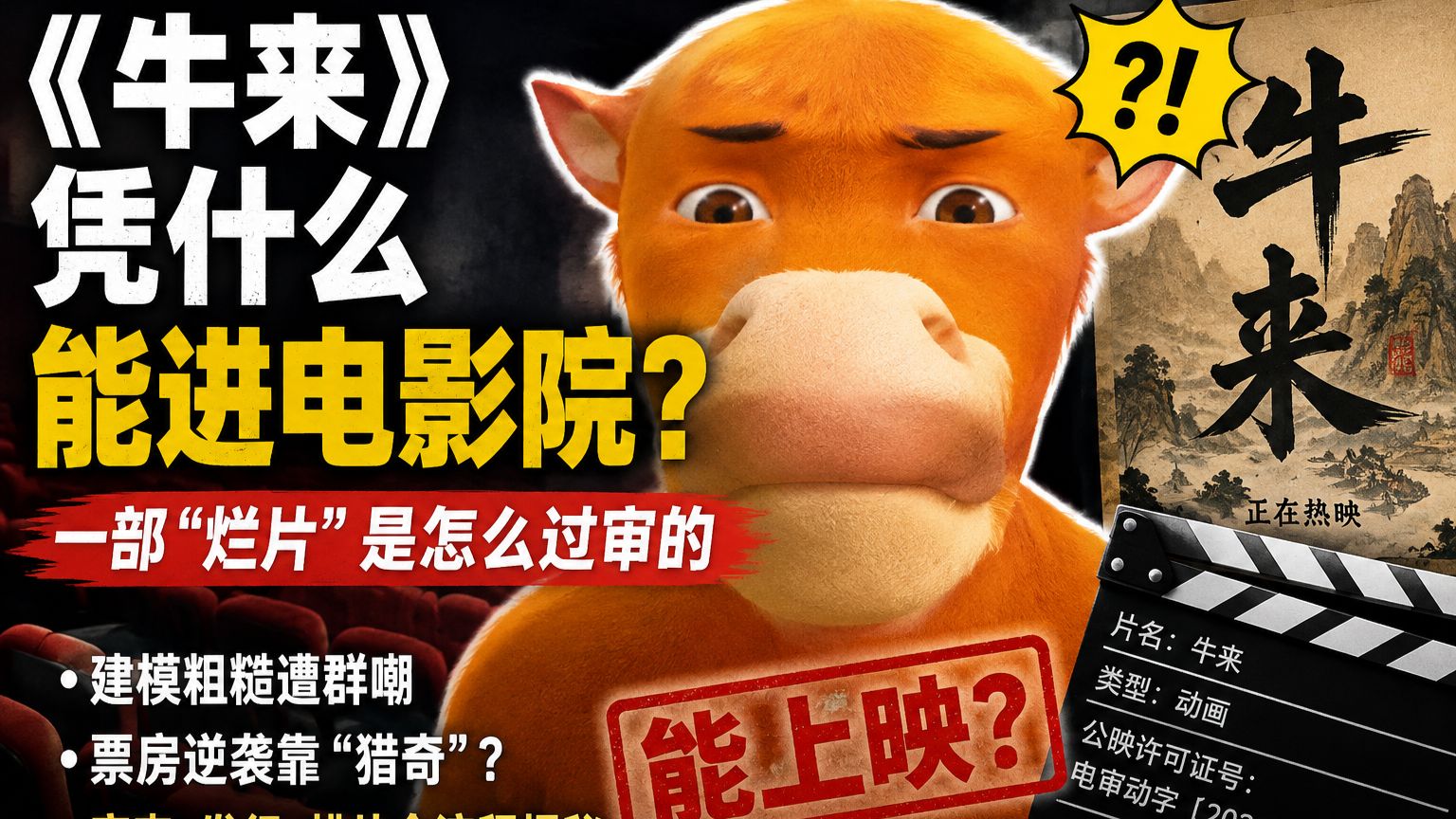 《牛来》凭什么能进电影院？一部“烂片”背后的国产电影审查真相