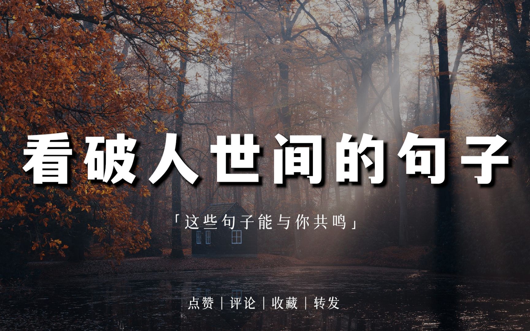 ＂把闲言碎语留给市井小人,你只管优雅从容心怀远方.＂|看破人世间的句子哔哩哔哩bilibili