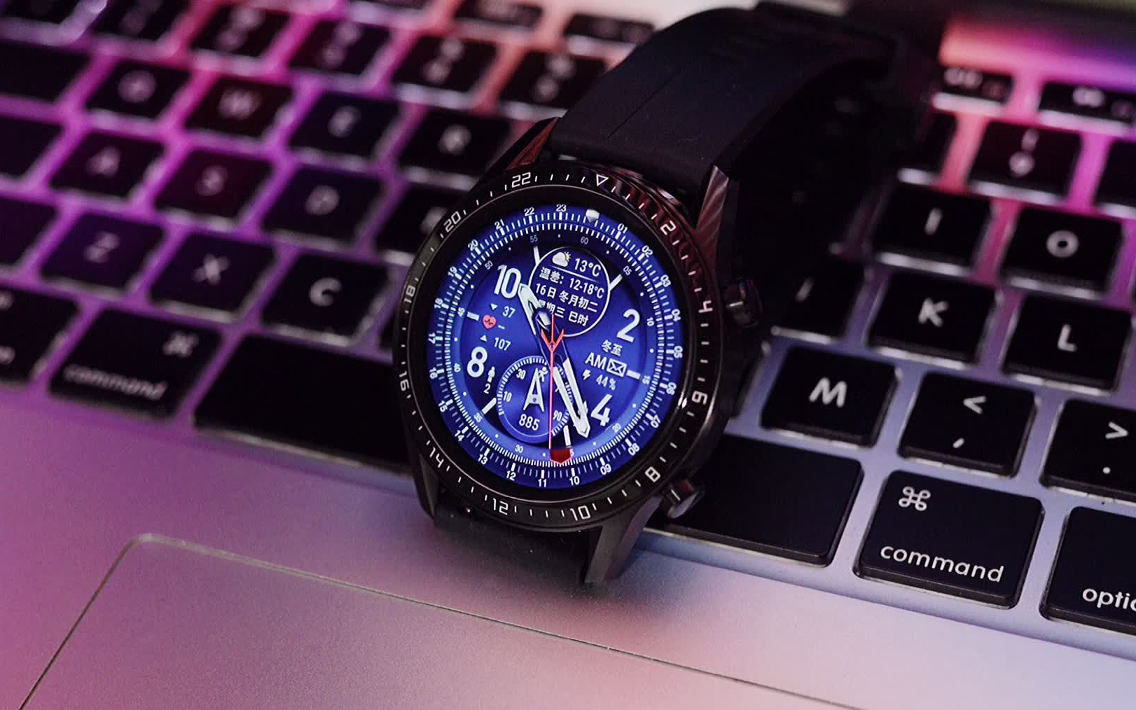 华为watchgt手表表盘机械蓝奢