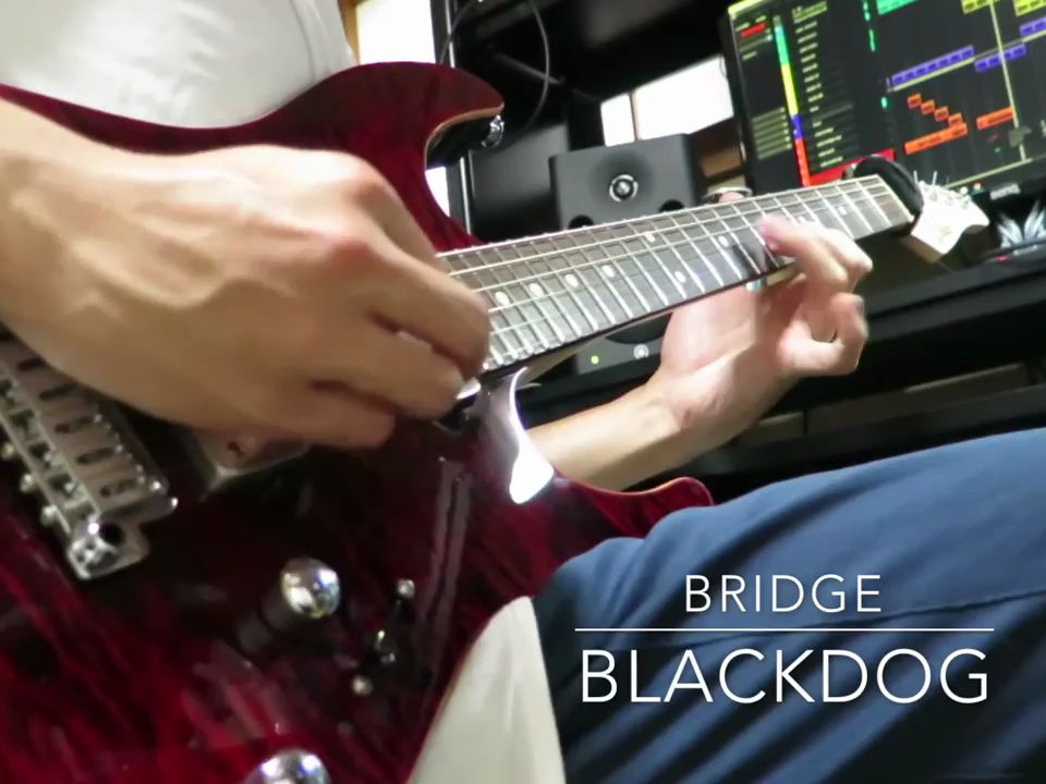 bare knuckle pickups vhii _ black dog test with original song