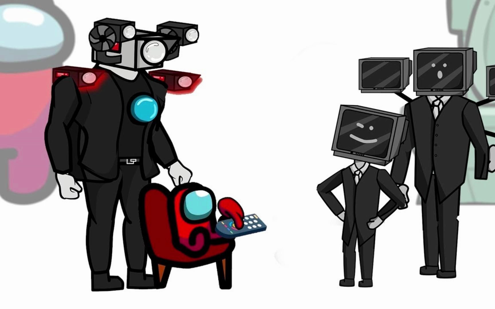 玉米动漫:监控人vs电视机人