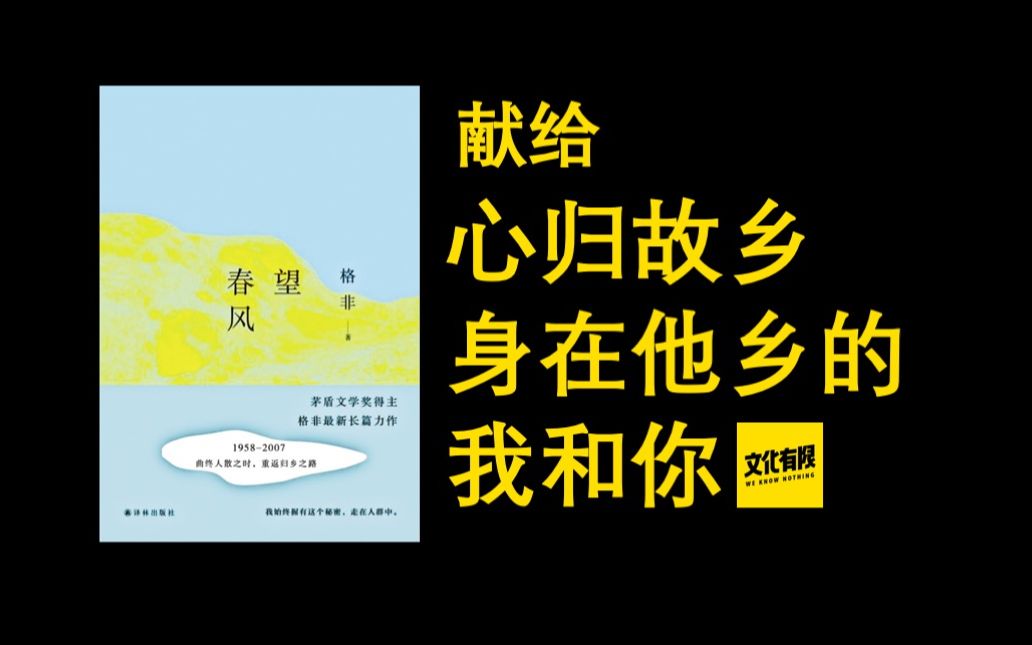 格非《望春风》:我们如何告别、离开、回忆故乡?哔哩哔哩bilibili