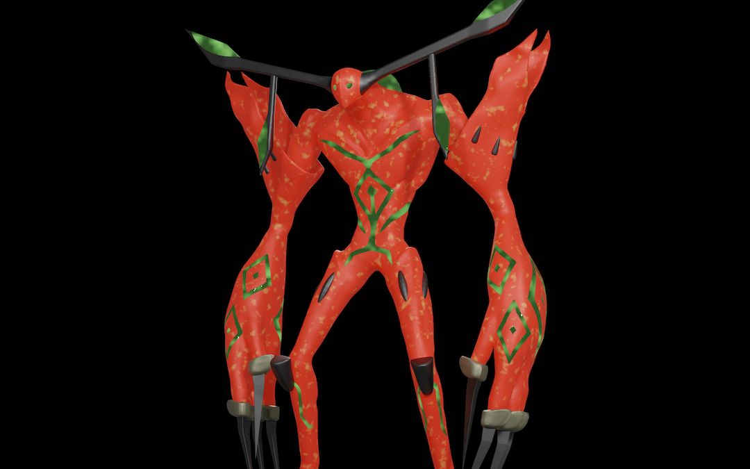 【通灵王】火灵3d模型