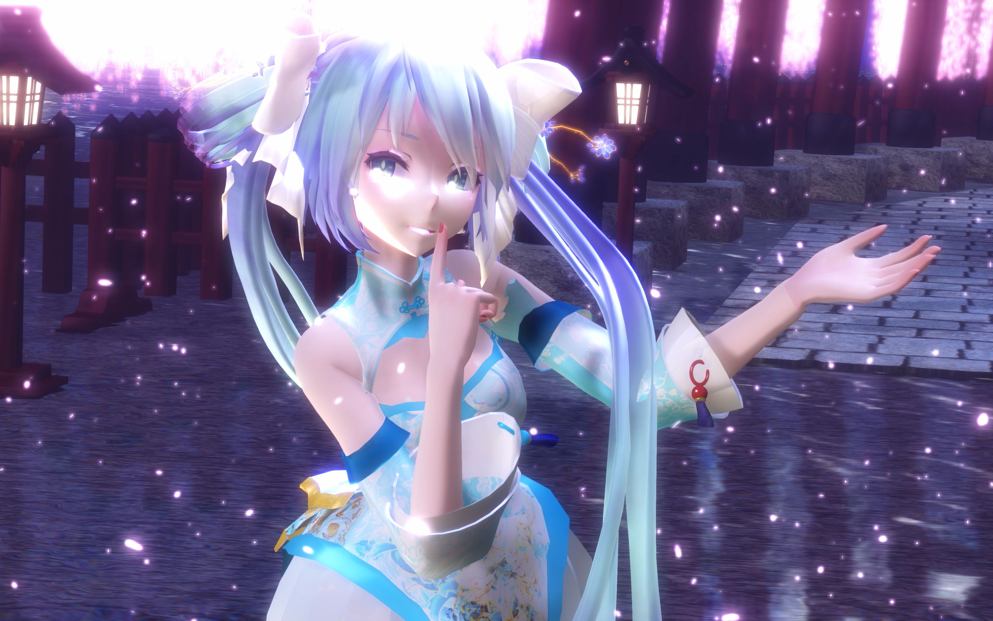 【mmd】桃源恋歌/tougen renka【初音ミク】_mmd·3d_动画_哔哩哔哩