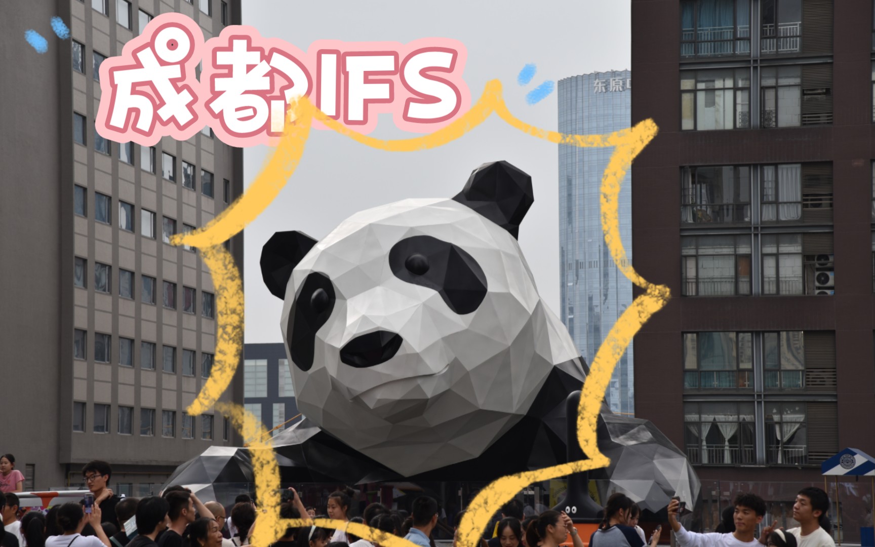 【云旅游】成都ifs爬墙大熊猫 春熙路漫游