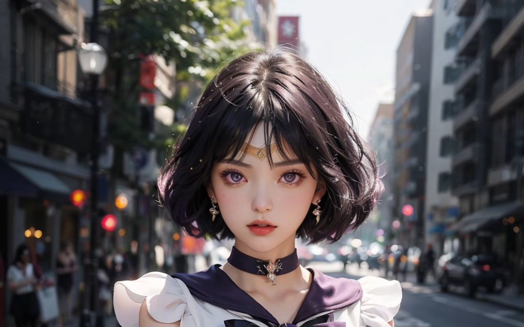 美少女战士-土星-土萌萤 ai生成