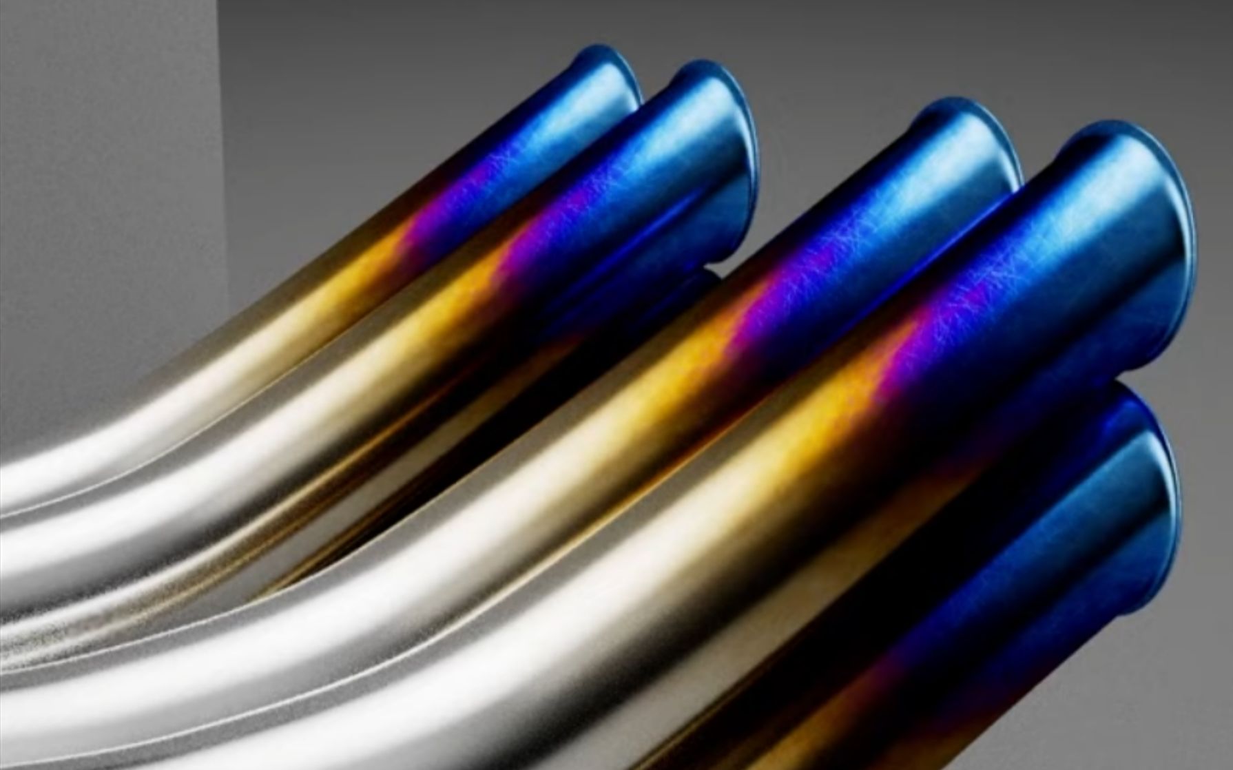 使用c4d 渲染彩色电镀金属