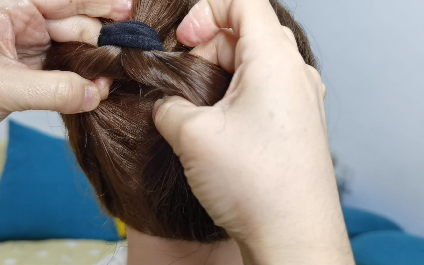 汉服盘发速成款,新手小白直接抄作业发型,慢慢学