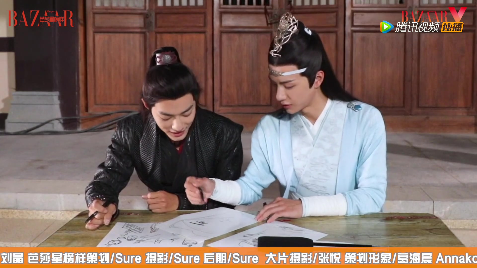 陈情令肖战王一博互动采访两大画届大触pk