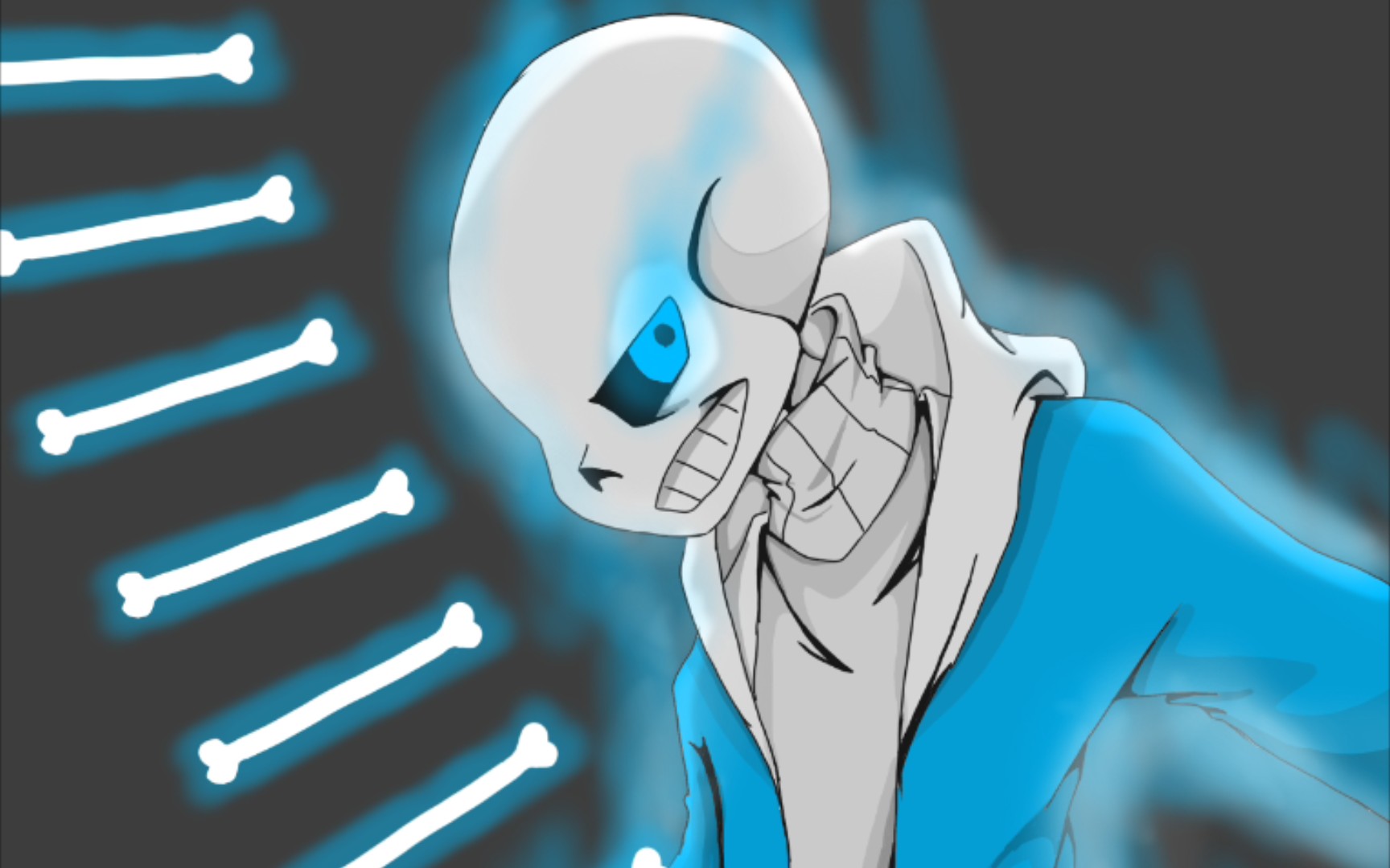 【绘画过程】画一个粗制滥造的sans