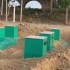 农村生活污水处理设备，圆柱一体化生化设备安装现场，涂山环保1