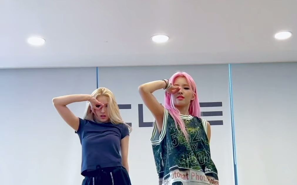 黄粉cp出炉!全昭妍x全昭弥somi新曲dumb dumb舞蹈挑战