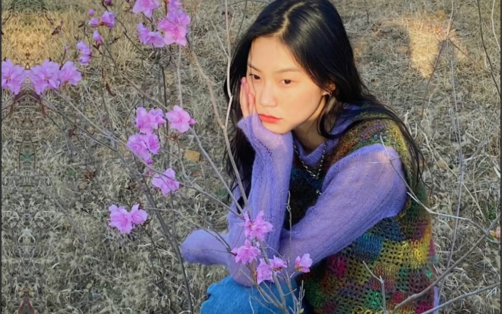 韩国00后高中生的复古时髦穿搭日常 #郑夏荣