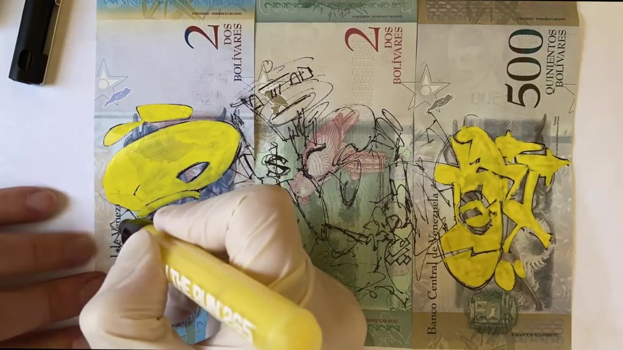 [图]钞票上的涂鸦艺术-Graffiti Art on Banknotes [Rasko]