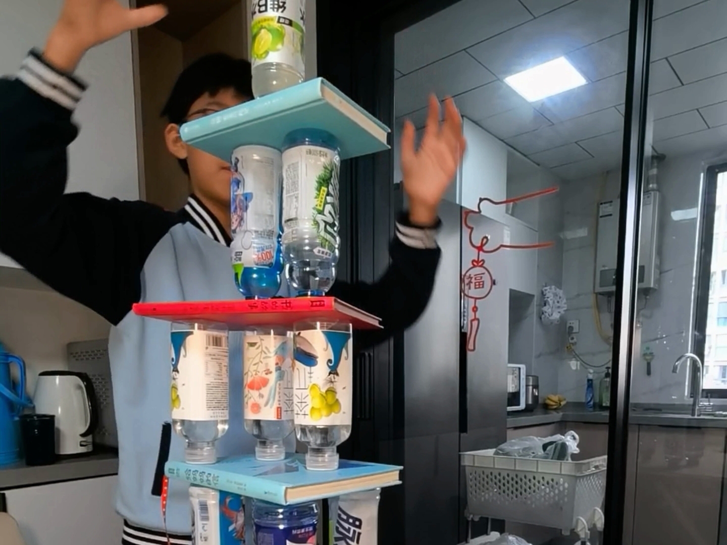 [全国首杀] 零失误 杂交倒立4层塔