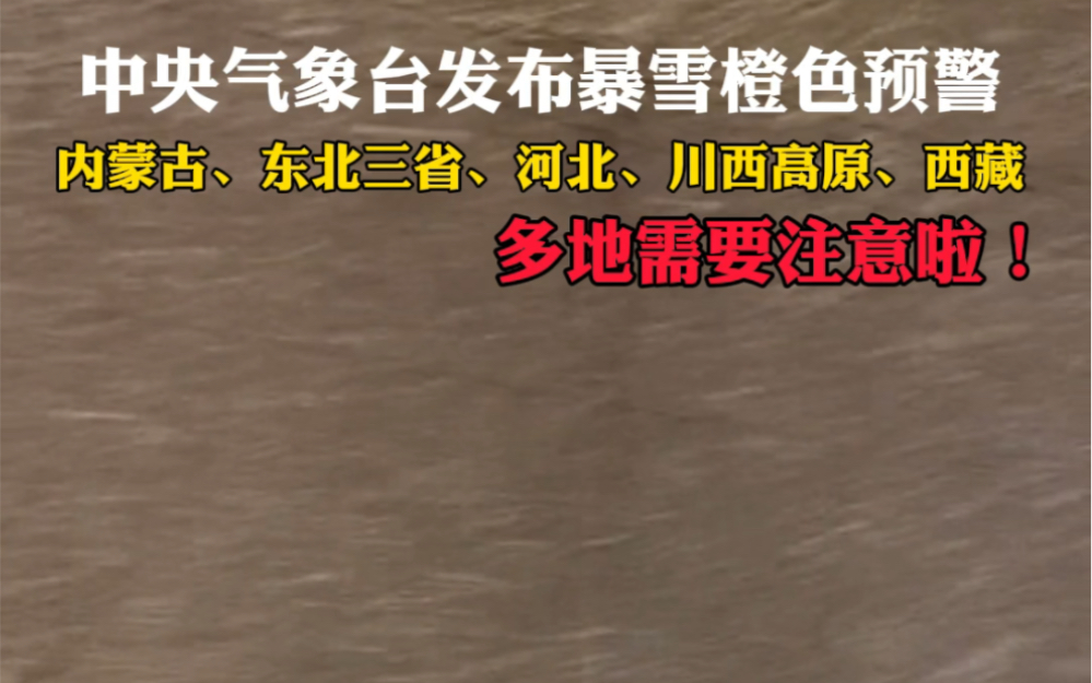 据中央气象台网站消息,中央气象台11月4日18时发布暴雪橙色预警.北方多地需要注意!哔哩哔哩bilibili