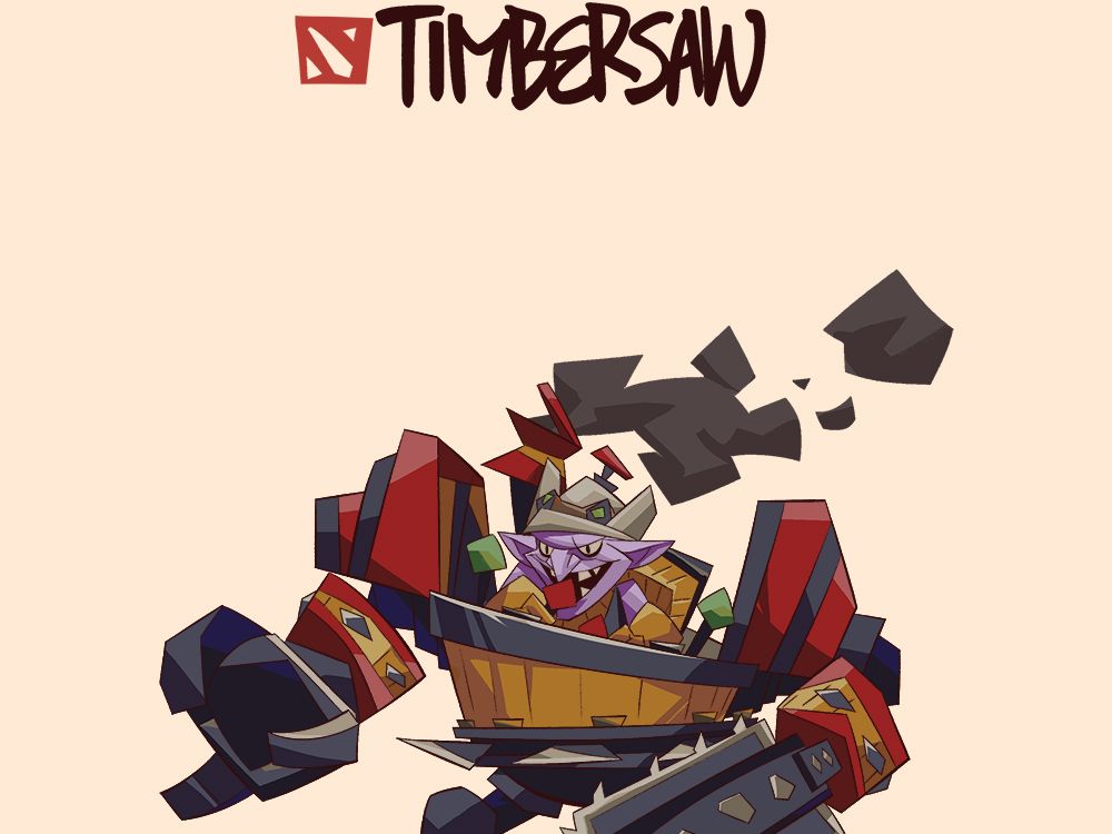 伐木机-绘画过程