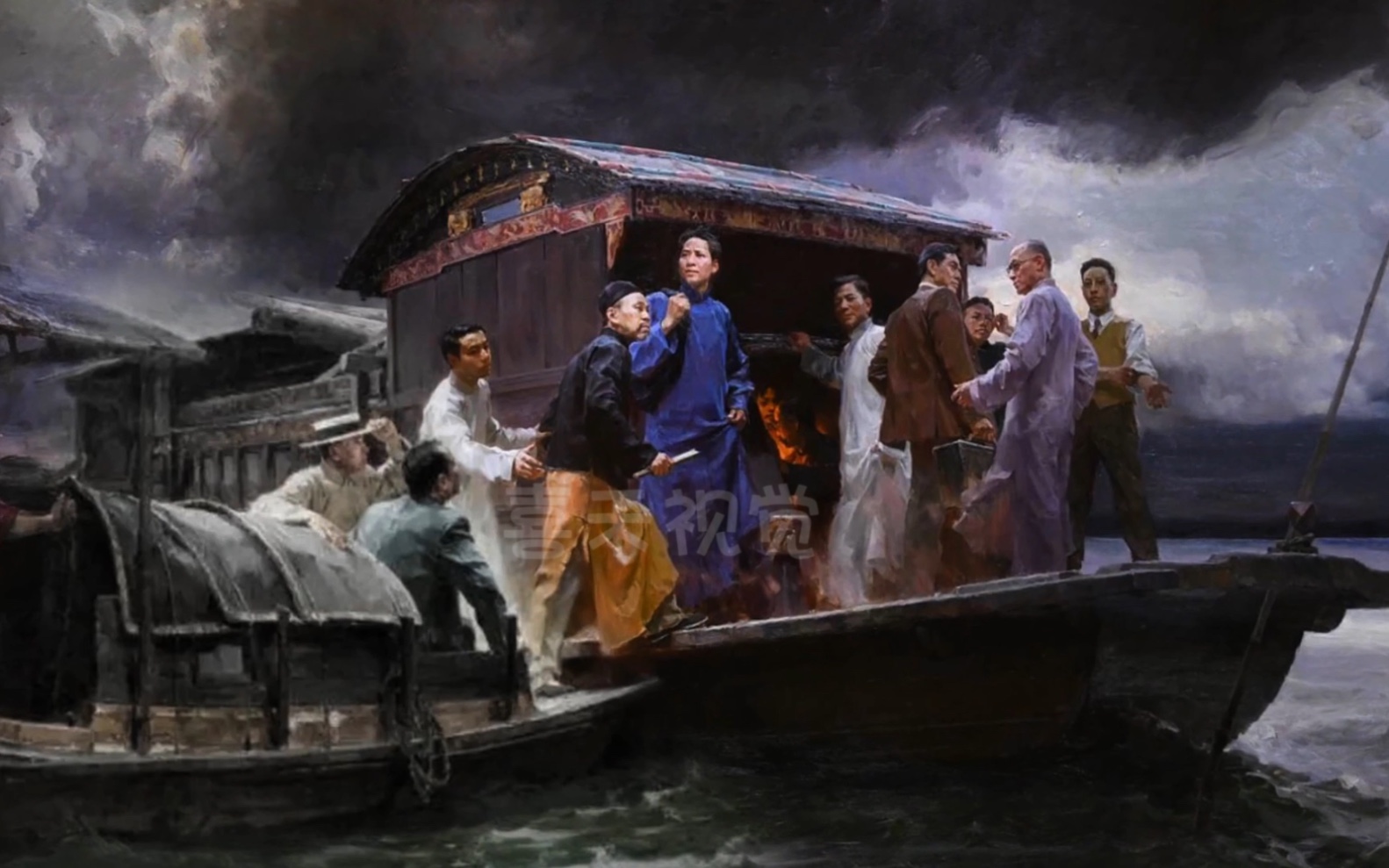 嘉兴南湖红船素材